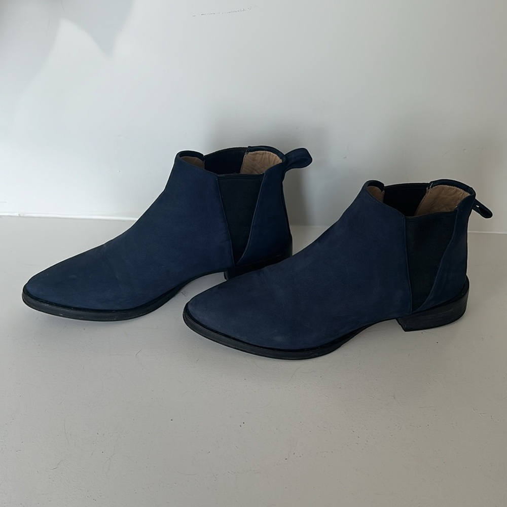 Poppy Barley Blue Suede Chelsea Boot